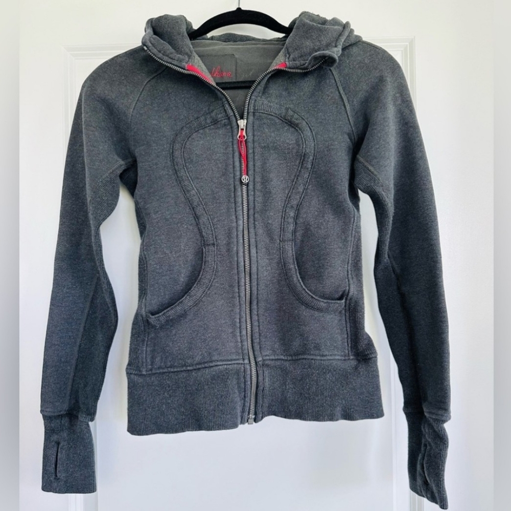 lululemon athletica Women's Scuba Full Zip Muludhara Gray Hoodie